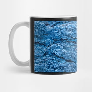 A Piece of Frosted Bark in the Early Morning Mug